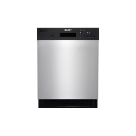 Danby 24 Inch Built-In Dishwasher, 12 Place Settings - DDW2404EBSS