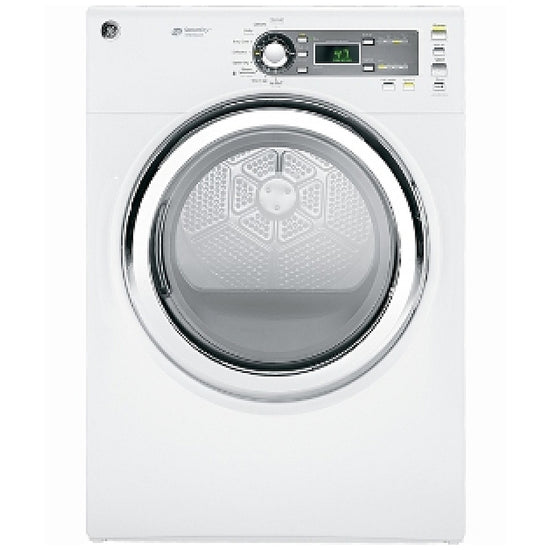 GE 7.5 Cu. Ft. Front Load Electric Dryer with Steam - GFMS150EDOWW
