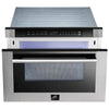 Forno Capoliveri 24 Inch Microwave Drawer, 1.2 cu. ft., Stainless Steel - FMWR3000-24