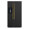 Forno Salerno 36-Inch Black Side-by-Side Refrigerator, 20 Cu. Ft. - FFRBI1844-36BLK