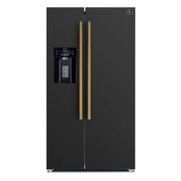 Forno Salerno 36-Inch Black Side-by-Side Refrigerator, 20 Cu. Ft. - FFRBI1844-36BLK
