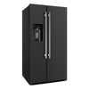 Forno Salerno 36-Inch Black Side-by-Side Refrigerator, 20 Cu. Ft. - FFRBI1844-36BLK