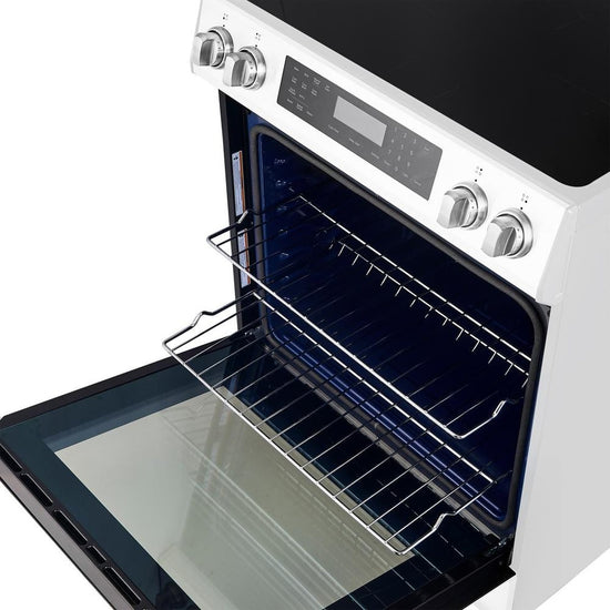 Forno 30 in. Slide-In Induction Range with 5 cu. ft. Convection Oven, White - FFSIN0905-30WHT