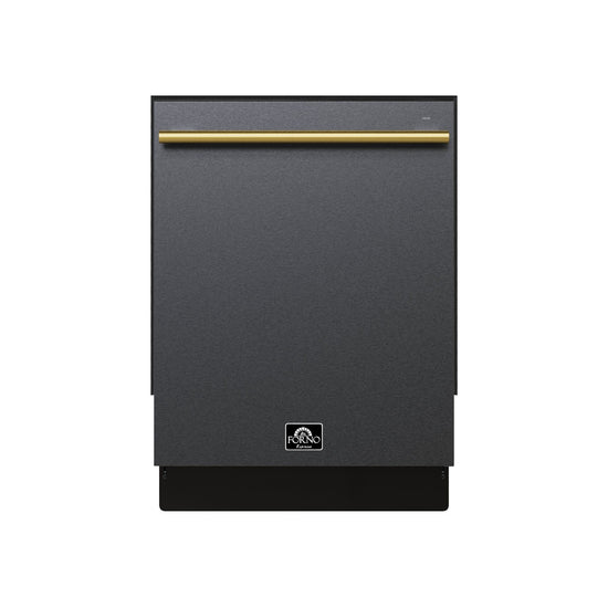 Forno 24-Inch Built-In Dishwasher, Black Finish, Energy Star - FDWBI8035-24BLK