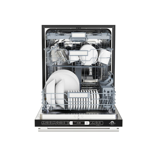 Forno 24-Inch Built-In Dishwasher, Black Finish, Energy Star - FDWBI8035-24BLK