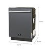 Forno 24-Inch Built-In Dishwasher, Black Finish, Energy Star - FDWBI8035-24BLK