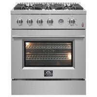 Forno Marco 30 Inch Freestanding Natural Gas Range with 4.32 cu. ft. Convection Oven - FFSGS6277-30