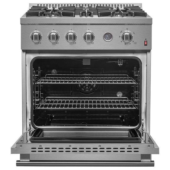 Forno Marco 30 Inch Freestanding Natural Gas Range with 4.32 cu. ft. Convection Oven - FFSGS6277-30