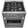 Forno Marco 30 Inch Freestanding Natural Gas Range with 4.32 cu. ft. Convection Oven - FFSGS6277-30