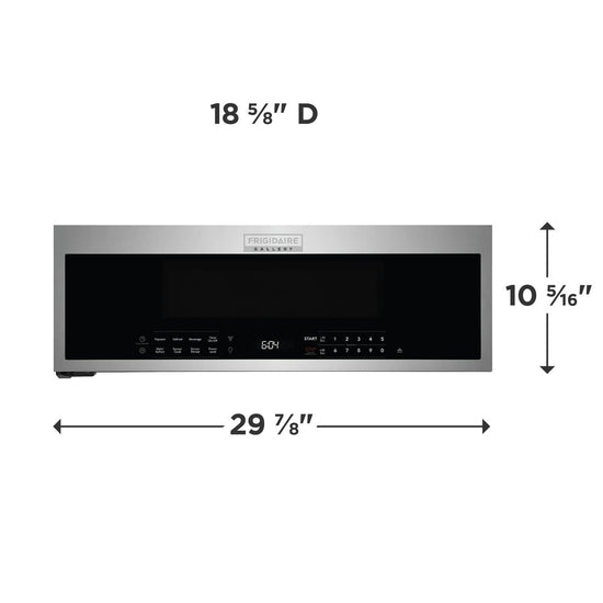 Frigidaire Gallery 1.2 Cu. Ft. Low-Profile Over-the-Range Microwave - GMOS1266AF