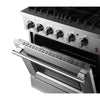 Forno Marco 30 in. Dual Fuel Range, 4-Burners, Stainless Steel - FFSGS6197-30