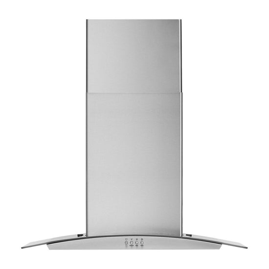Whirlpool 30" Curved Glass Wall Mount Range Hood - WVW51UC0LS
