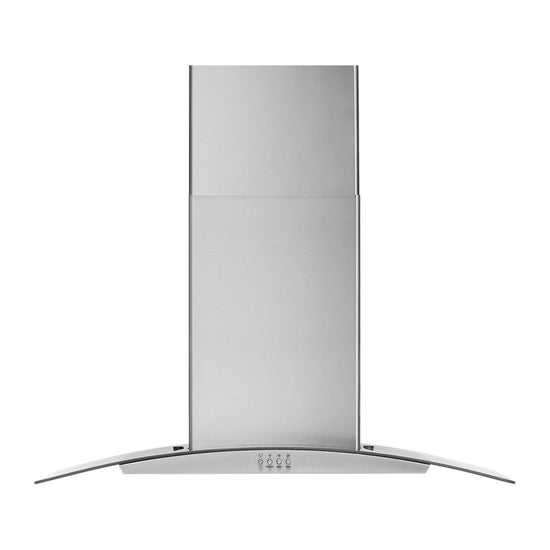 Whirlpool 30" Curved Glass Wall Mount Range Hood - WVW51UC0LS