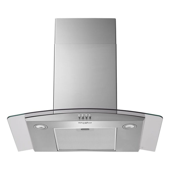 Whirlpool 30" Curved Glass Wall Mount Range Hood - WVW51UC0LS
