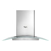 Whirlpool 36 Inch Modern Glass Wall Mount Range Hood - WVW75UC6DS