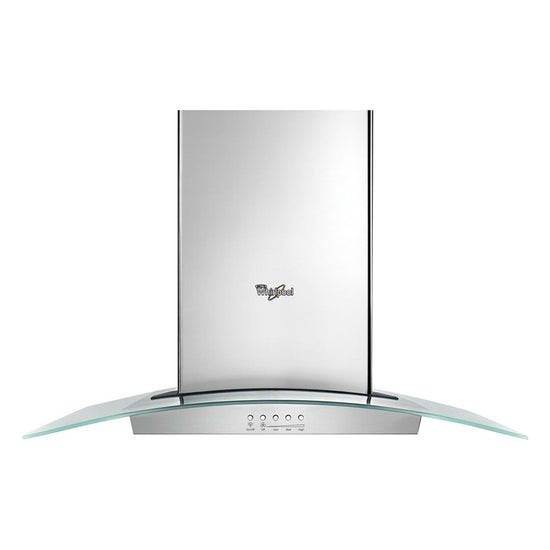 Whirlpool 36 Inch Modern Glass Wall Mount Range Hood - WVW75UC6DS