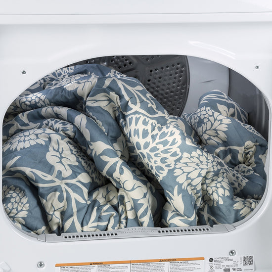 GE 7.2 cu. ft. Top Load Electric Dryer with SaniFresh Cycle, White - GTD49EBMRWS