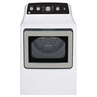 GE 7.2 cu. ft. Top Load Electric Dryer with SaniFresh Cycle, White - GTD49EBMRWS