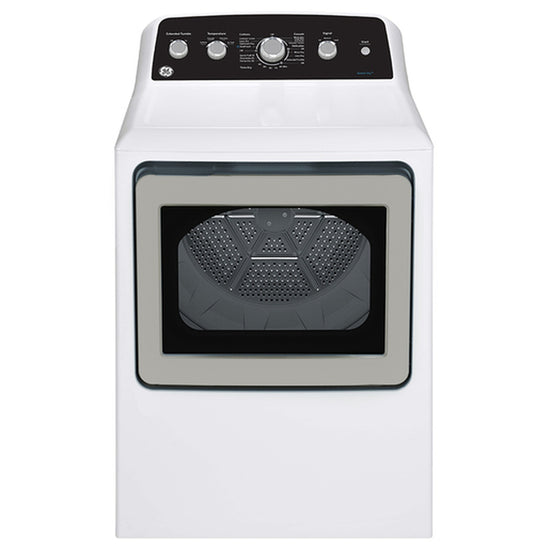 GE 7.2 cu. ft. Top Load Electric Dryer with SaniFresh Cycle, White - GTD49EBMRWS