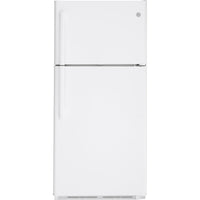 GE 18 Cu. Ft. Top-Freezer Refrigerator, White - GTS18FTLKWW