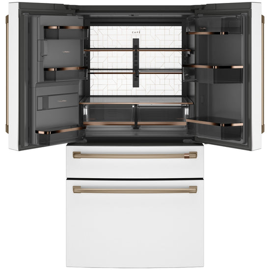 Café 27.8 Cu. Ft. Smart 4-Door French-Door Refrigerator - CVE28DP4NW2