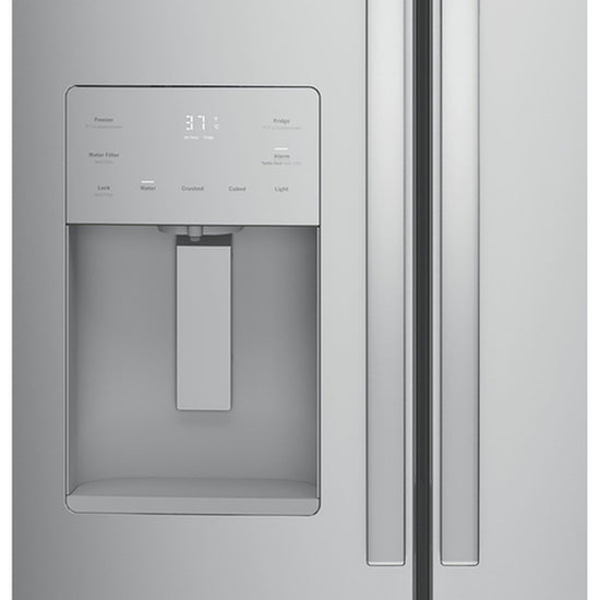 GE Profile 33 Inch French Door Refrigerator with 24.8 Cu. Ft. Capacity, Stainless Steel - PFE24HYRCFS