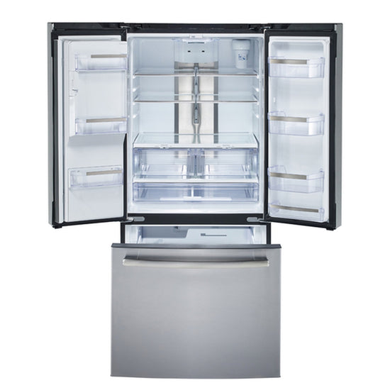 GE Profile 33 Inch French Door Refrigerator with 24.8 Cu. Ft. Capacity, Stainless Steel - PFE24HYRCFS