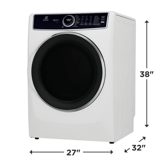 Electrolux 600 Series 27 Inch Front Load Gas Dryer with 8.0 Cu. Ft. Capacity - ELFG7637AW