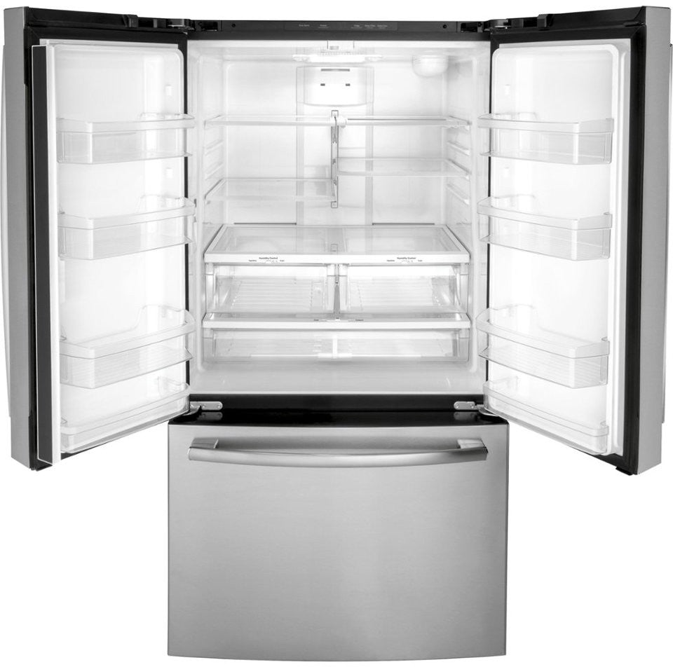 GE 36 IN. 27 CU.FT. BOTTOM FREEZER REFRIGERATOR WITH FROSTGUARD TECHNOLOGY - GNE27JYMFS