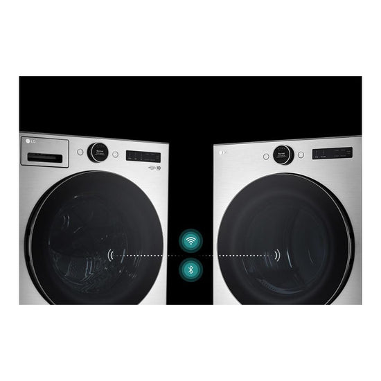 LG 27 Inch Electric Front Load Dryer, Graphite Steel - DLEX5500V