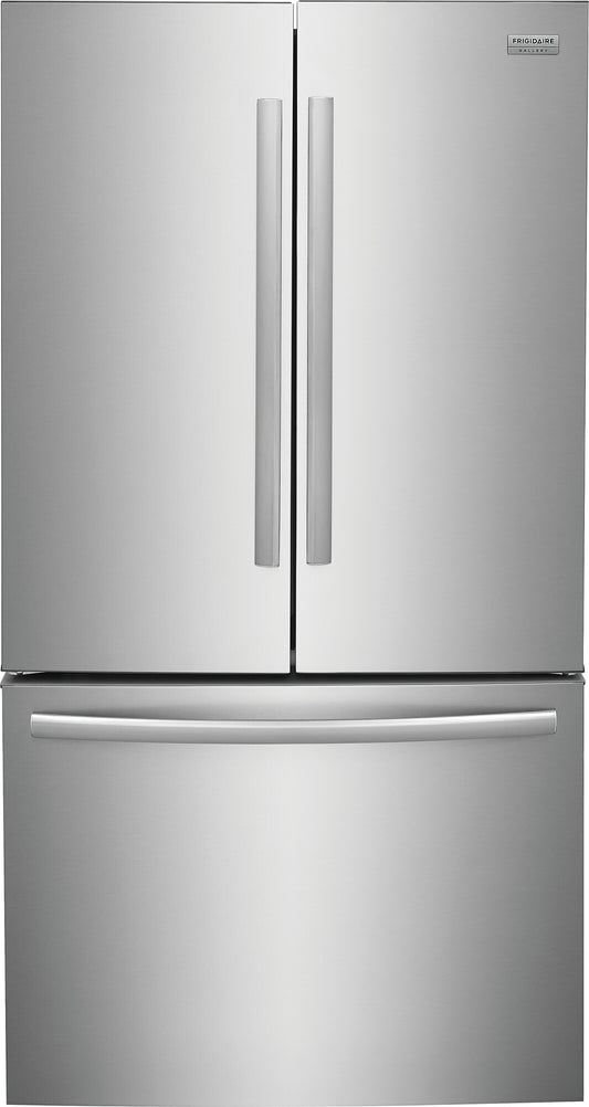 FRIGIDAIRE GALLERY 36IN 28.8 CU FT. STAINLESS STEEL FRENCH DOOR REFRIGERATOR WITH AUTO-CLOSE DOORS -GRFN2853AF