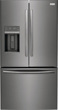 Frigidaire 36 Inch French Door Refrigerator with 27.8 cu. ft. Capacity, Black Stainless Steel - GRFS2853AD