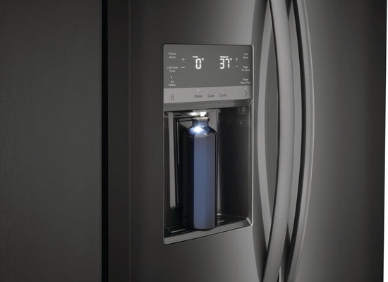 Frigidaire Gallery 36 Inch Side-by-Side Refrigerator, 22.2 cu. ft., Black Stainless - GRSC2352AD