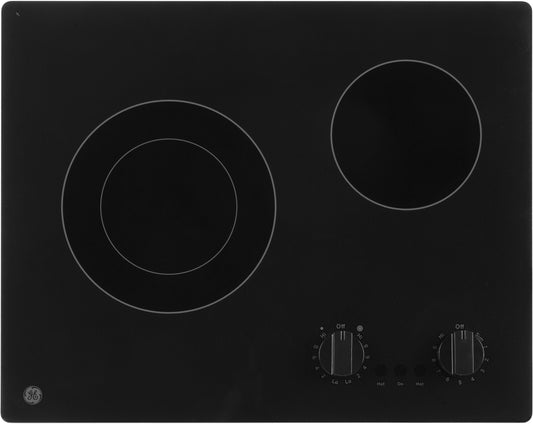 GE 21 INCH ELECTRIC COOKTOP WITH CERAMIC GLASS SMOOTHTOP - JP3021DPBB