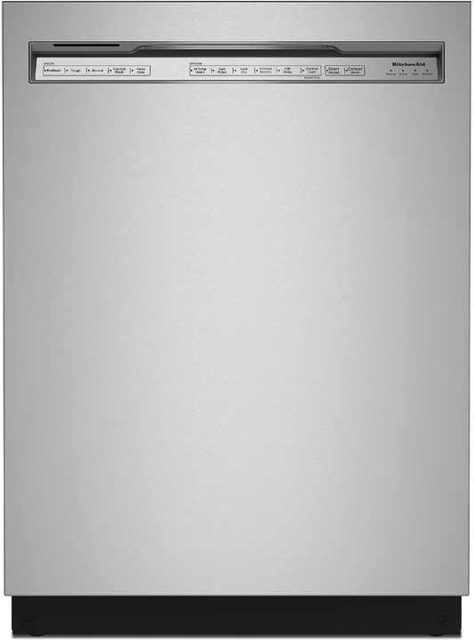KitchenAid 24 Inch Front Control Dishwasher, Stainless Steel Tub - KDFE204KPS