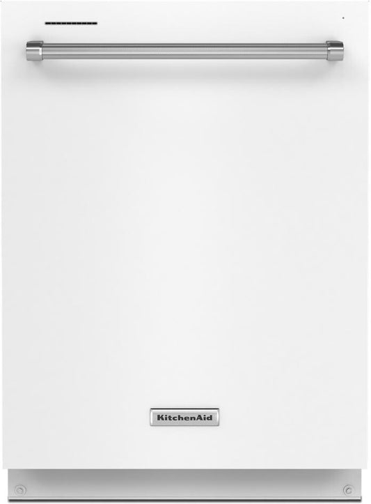 KitchenAid 24 Inch Fully Integrated Dishwasher, White - KDTE204KWH