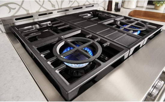 KitchenAid 30 Inch Freestanding Gas Smart Range, Imperial Black - KFGC500JBK