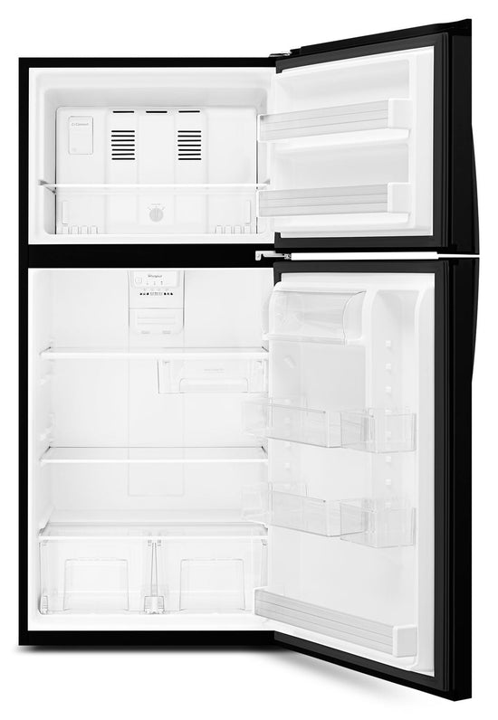 Whirlpool 30 Inch Top-Freezer Refrigerator, Black - WRT549SZDB