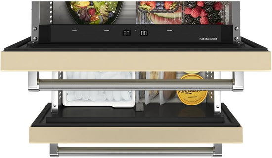 KitchenAid 24 Inch Undercounter Double-Drawer Refrigerator/Freezer, Panel-Ready - KUDF204KPA