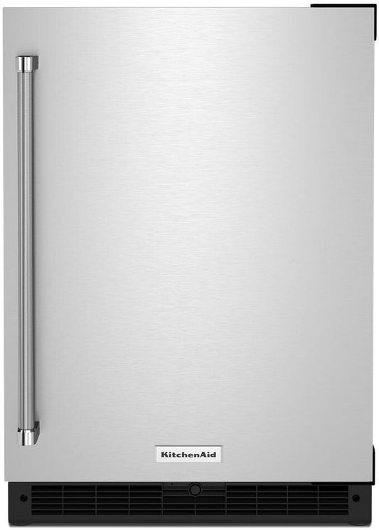 KitchenAid 24 Inch Counter Depth Undercounter Refrigerator with 5 cu. ft. Capacity - KURR114KSB