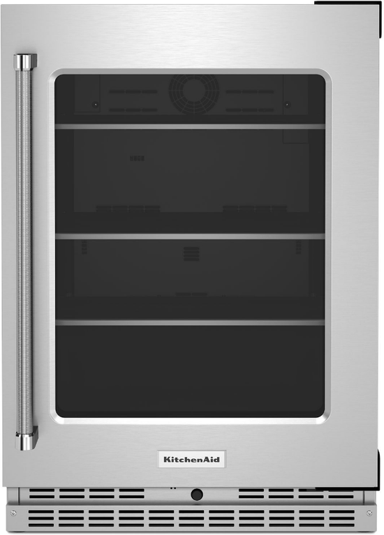 KitchenAid 24 Inch Built-In Undercounter Refrigerator with 5.2 Cu. Ft. Capacity - KURR314KSS