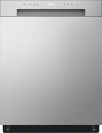 LG 24 Inch Front Control Dishwasher with Stainless Steel Tub, Platinum Silver - LDFC2423V