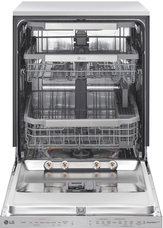 LG 24 Inch Smart Fully Integrated Dishwasher with TrueSteam & QuadWash - LDP6810SS