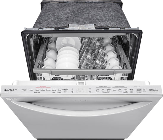 LG 24 Inch Fully Integrated Smart Dishwasher, PrintProof Stainless Steel - LDTS5552S