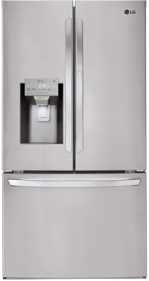 LG 36 INCH FRENCH DOOR SMART REFRIGERATOR WITH 27.7 CU. FT. CAPACITY, WI-FI, DOOR-IN-DOOR, STAINLESS STEEL - LFXS28566S