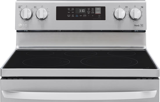 LG 30 Inch Electric Smart Range with 6.3 cu. ft. Convection Oven, Stainless Steel - LREL6323S