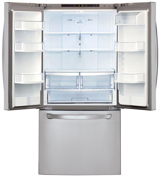 LG 33 Inch French Door Refrigerator with 25.10 Cu. Ft. Capacity, Stainless Steel - LRFCS2503S