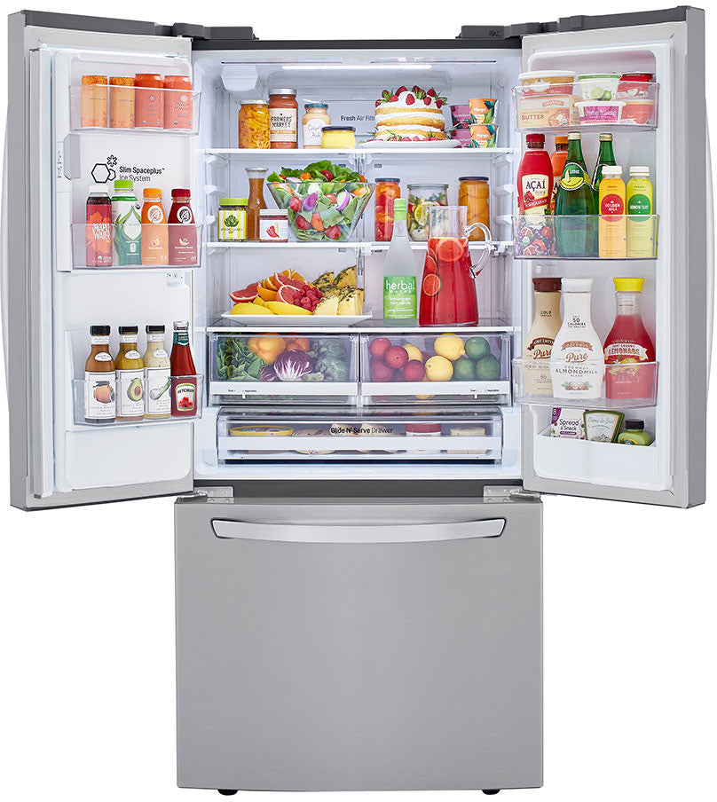 LG 33 Inch Smart French Door Refrigerator with 24.5 Cu. Ft. Capacity - LRFXS2503S