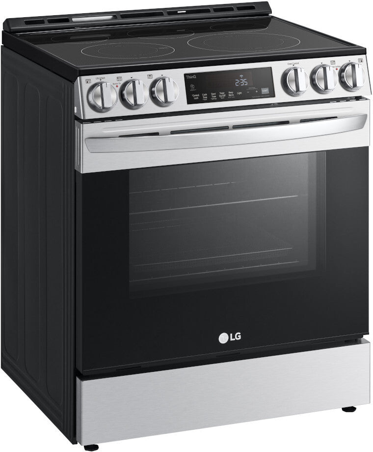 LG 30 IN 6.3 CU FT. STAINLESS STEEL ELECTRIC SLIDE-IN SMART WI-FI ENABLED FAN CONVECTION RANGE - LSEL6333F