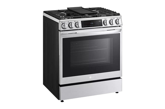 LG 30 Inch Slide-In Gas Range with ProBake Convection, Air Fry - LSGL6335F